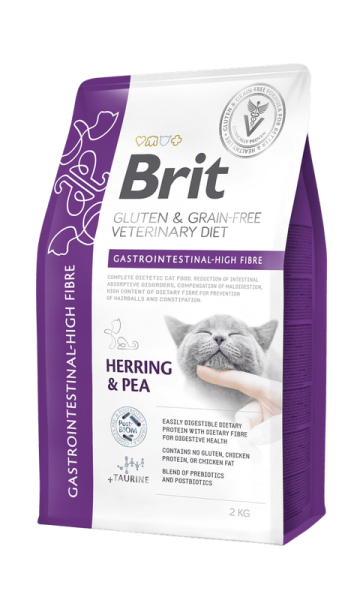  Brit VD Cat GF Gastrointestinal High Fibre 2 kg