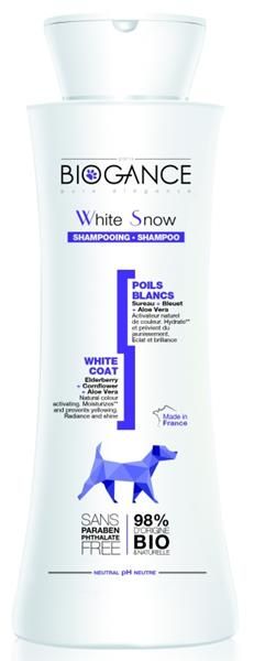 Biogance šampon White snow -pro bílou/světlou srst 250 ml