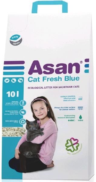 Podestýlka cat Asan - Fresh Blue 10 l