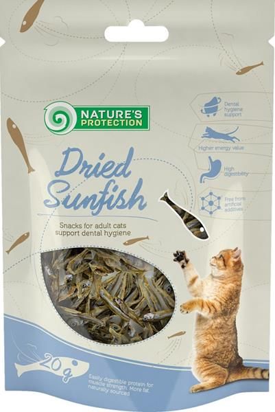 Nature's Protection Cat Snack sušené rybičky 20 g