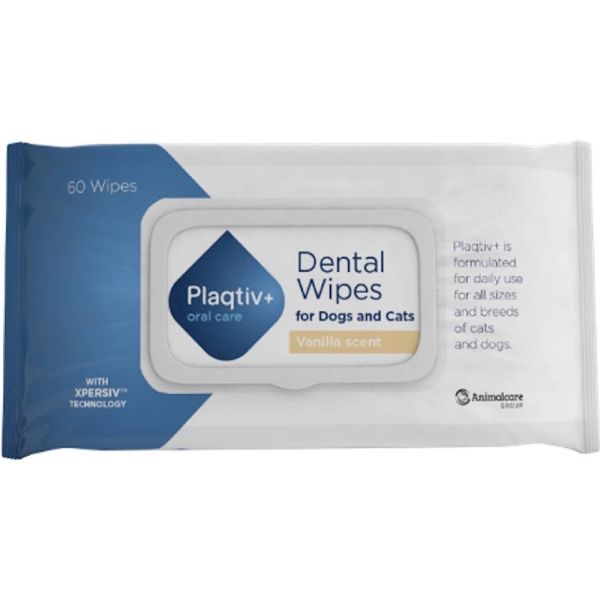 Plaqtiv+ Oral care Dentální ubrousky 60ks