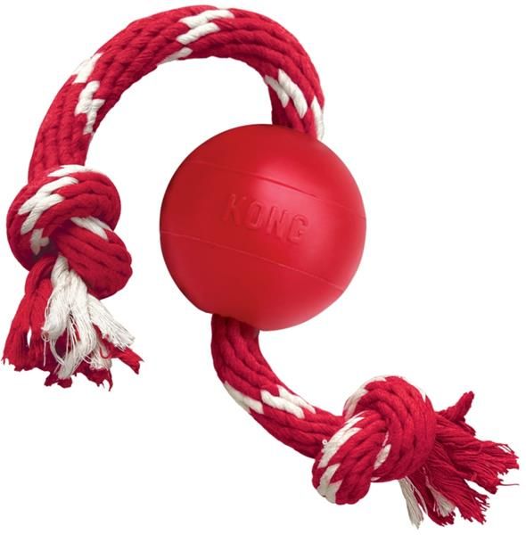 Hračka guma KONG Ball w/Rope S