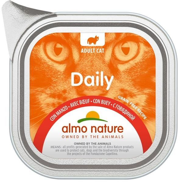 Almo Nature Daily Menu cat van. hovězí 100g