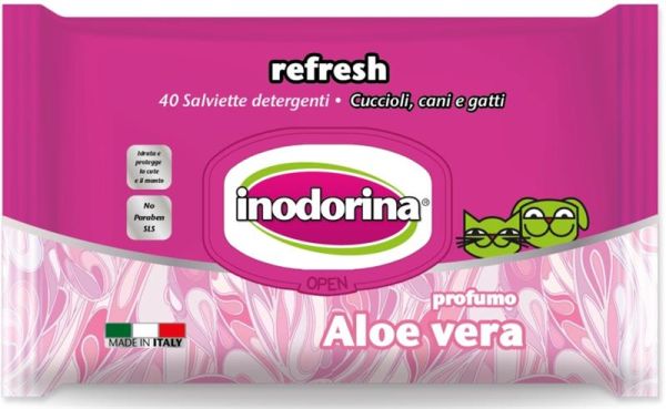 Ubrousky aloe vera Inodorina 40ks/bal.