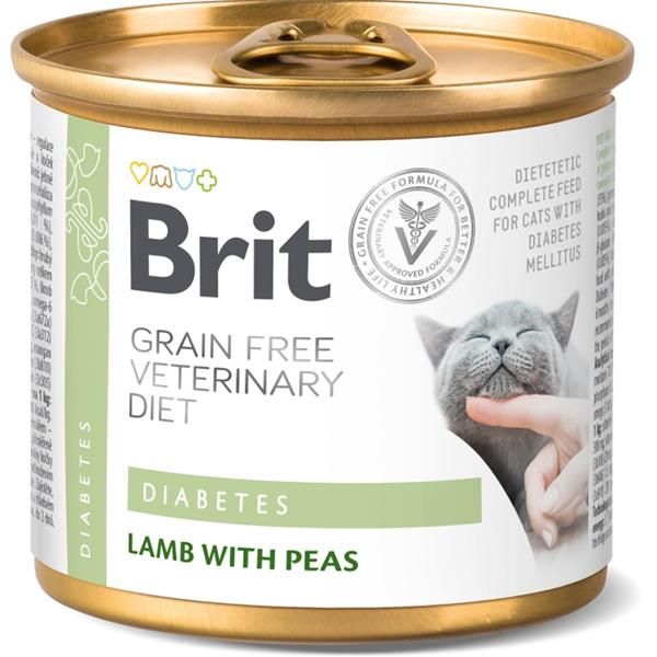 Brit Veterinary Diets Cat konz. Diabetes 200 g