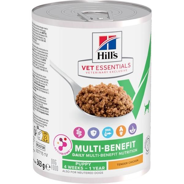 Hill's VetEssentials MULTI-BENEFIT konzerva s kuřetem pro štěňata 363 g