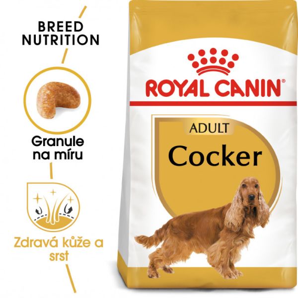 Royal Canin Cocker Adult granule pro dospělého kokršpaněla 3 Kg