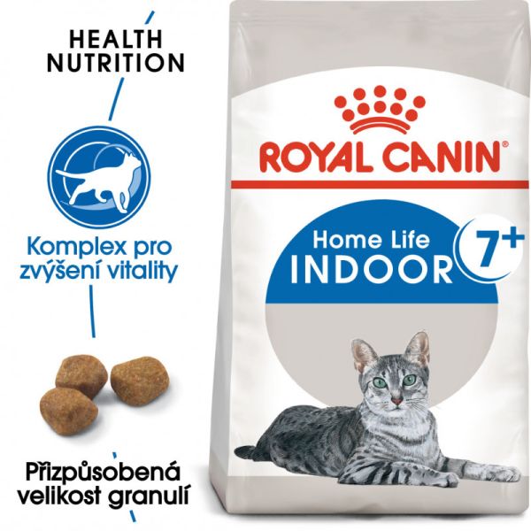 Royal Canin Indoor 7+ granule pro stárnoucí kočky žijící uvnitř 1.5 Kg