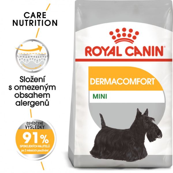 Royal Canin Mini Dermacomfort granule pro malé psy s problémy s kůží 3 Kg