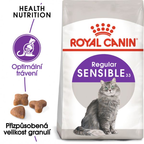 Royal Canin Sensible granule pro kočky s citlivým zažíváním 2 Kg