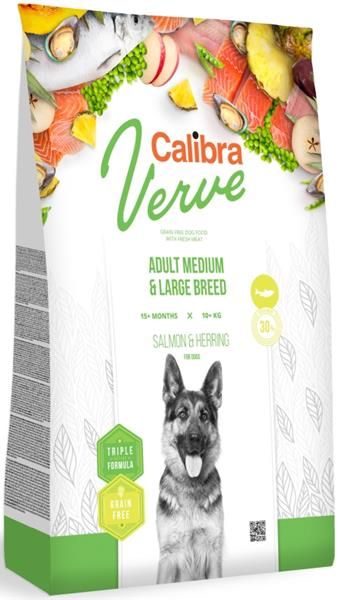 Calibra Dog Verve GF Adult Medium & Large Salmon & Herring 12 kg