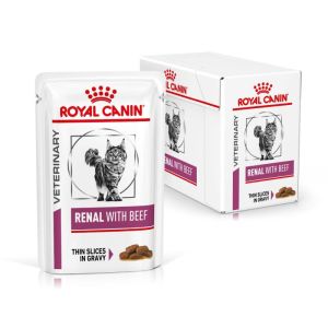 Royal Canin Veterinary Diet Cat Renal Beef Pouch 12x 85 g