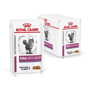 Royal Canin Veterinary Diet Cat Renal Chicken Pouch 12x 85 g