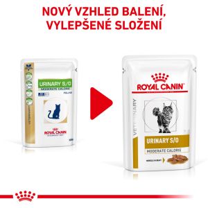 Royal Canin Veterinary Health Nutrition Cat Urinary Moderate Calorie Pouch in Gravy12x 85 g