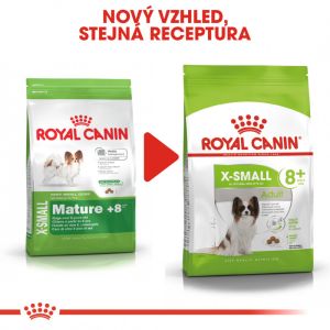 Royal Canin X-Small Adult 8+ granule pro stárnoucí trpasličí psy 1.5 Kg