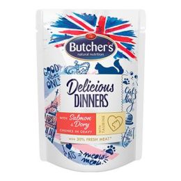 Butcher's Cat Class.Delic.Dinn. losos+dorada kapsa100g