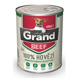 GRAND konz. deluxe pes hovězí 400g