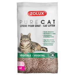 Podestýlka PURECAT natural absorb. rostlinná 30l Zolux