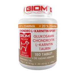 Giom pes Chondro L-karnitin SPORT 180 tbl+20% zdarma