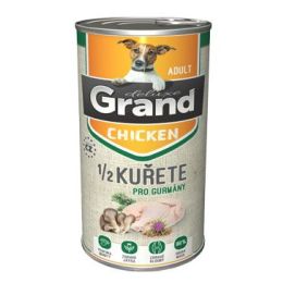 GRAND konz. deluxe pes kuřecí s 1/2 kuřete adult 1300g