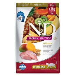 N&D TROPICAL SELECTION CAT Neutered Chicken 4+1kg