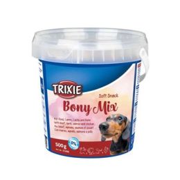 Trixie Soft Snack Bony MIX hověz, jehněč,losos 500g TR