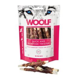 WOOLF pochoutka Duck&Rawhide twister 100g