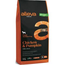 ALLEVA NATURAL Dog Dry Puppy Chicken&Pumpkin Medium 12 kg - EXP 07/25