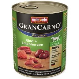 Animonda GranCarno dog konz.- hovězí, kachní srdce 800 g