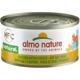 Almo Nature cat konz. Natural-kuře se sýrem 70g