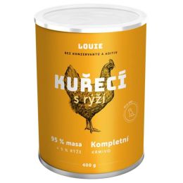 Louie konz. pro psy kuřecí s rýží 400g 