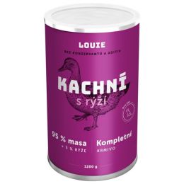 Louie konz. pro psy kachní s rýží 1200 g 