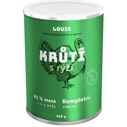 Louie konz. pro psy krůtí s rýží 400 g
