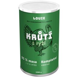 Louie konz. pro psy krůtí s rýží 1200g 