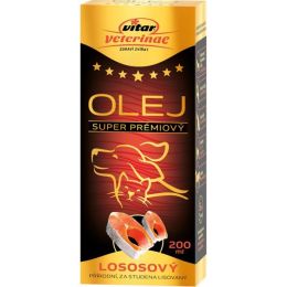 Vitar veterinae lososový olej 200 ml