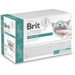 Brit Veterinary Care Cat Pouch fillets in Gravy Sterilised 12x85 g