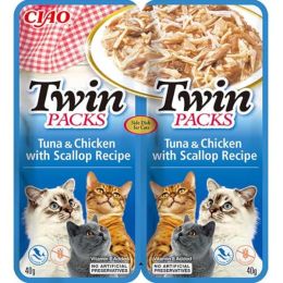Inaba Twin Packs cat tuňák & kuře,hřebenatka 80g 