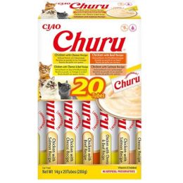 Inaba Churu cat snack kuře & hovězí multip 20x 14g