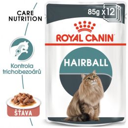 Royal Canin Hairball Care Gravy kapsička pro kočky ve šťávě pro správné vylučování smotků ve šťávě 85 g