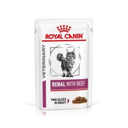 Royal Canin Veterinary Diet Cat Renal Beef Pouch 12x 85 g
