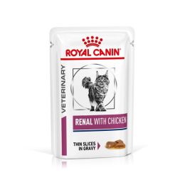Royal Canin Veterinary Diet Cat Renal Chicken Pouch 12x 85 g