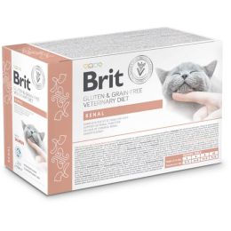 Brit Veterinary Diet Cat Pouch fillets in Gravy Renal 12x 85 g