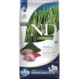 N&D SPIRULINA Dog GF Lamb & Wolfberry Adult Medium & Maxi 7 kg