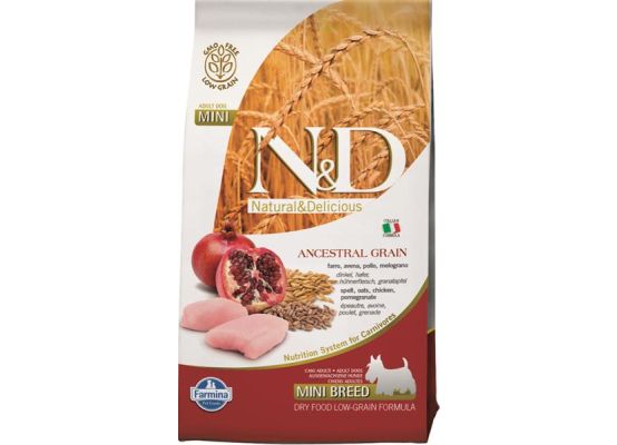 N&D LG DOG Adult Mini Chicken & Pomegranate 2,5 kg