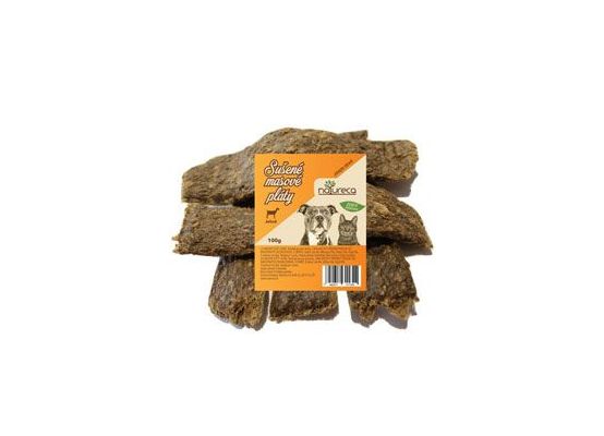 NATURECA pochoutka Masové pláty Jehně, 100% maso 100g
