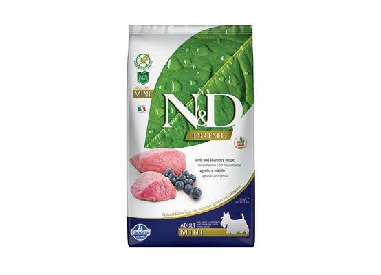 N&D PRIME DOG Adult Mini Lamb & Blueberry 2,5kg