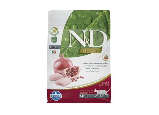 N&D PRIME CAT Adult Chicken & Pomegranate 300g
