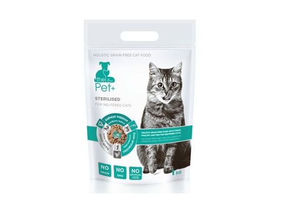 Krmivo Pet+ 3v1 kočka STERILISED 1kg