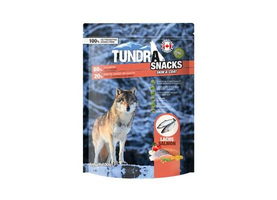 TUNDRA dog snack Salmon Skin & Coat 100g