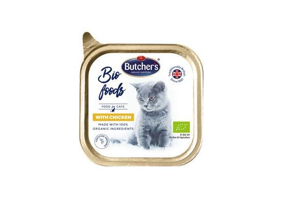Butcher's Cat Bio s kuřecím vanička 85g